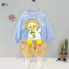 Blue Duck  Printed Kids Winter Track Suit Fabric Fleece