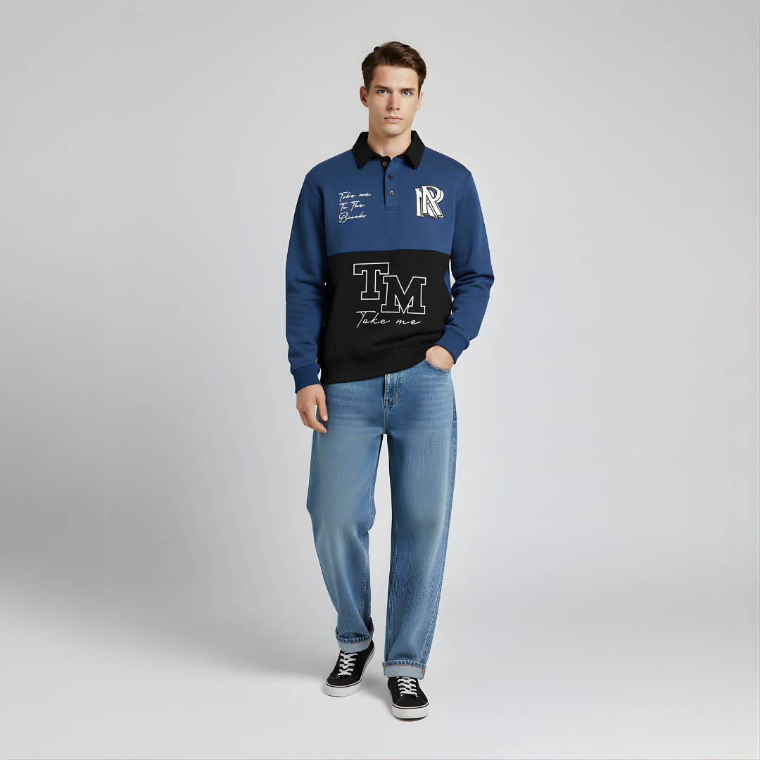 Block Edit Sweatshirt - Blue