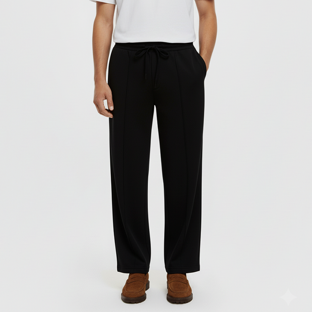 Urban Micron Pleated Trouser - Black