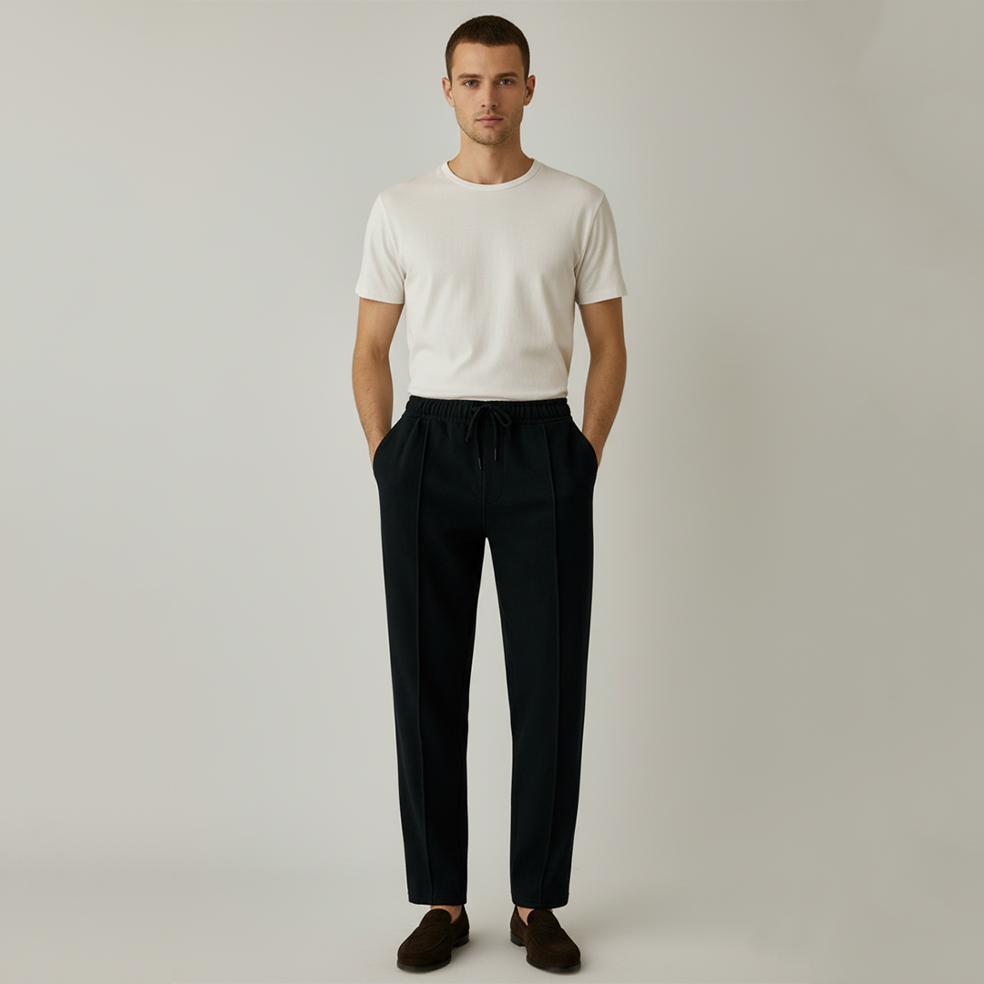 Pleated Trouser - Black
