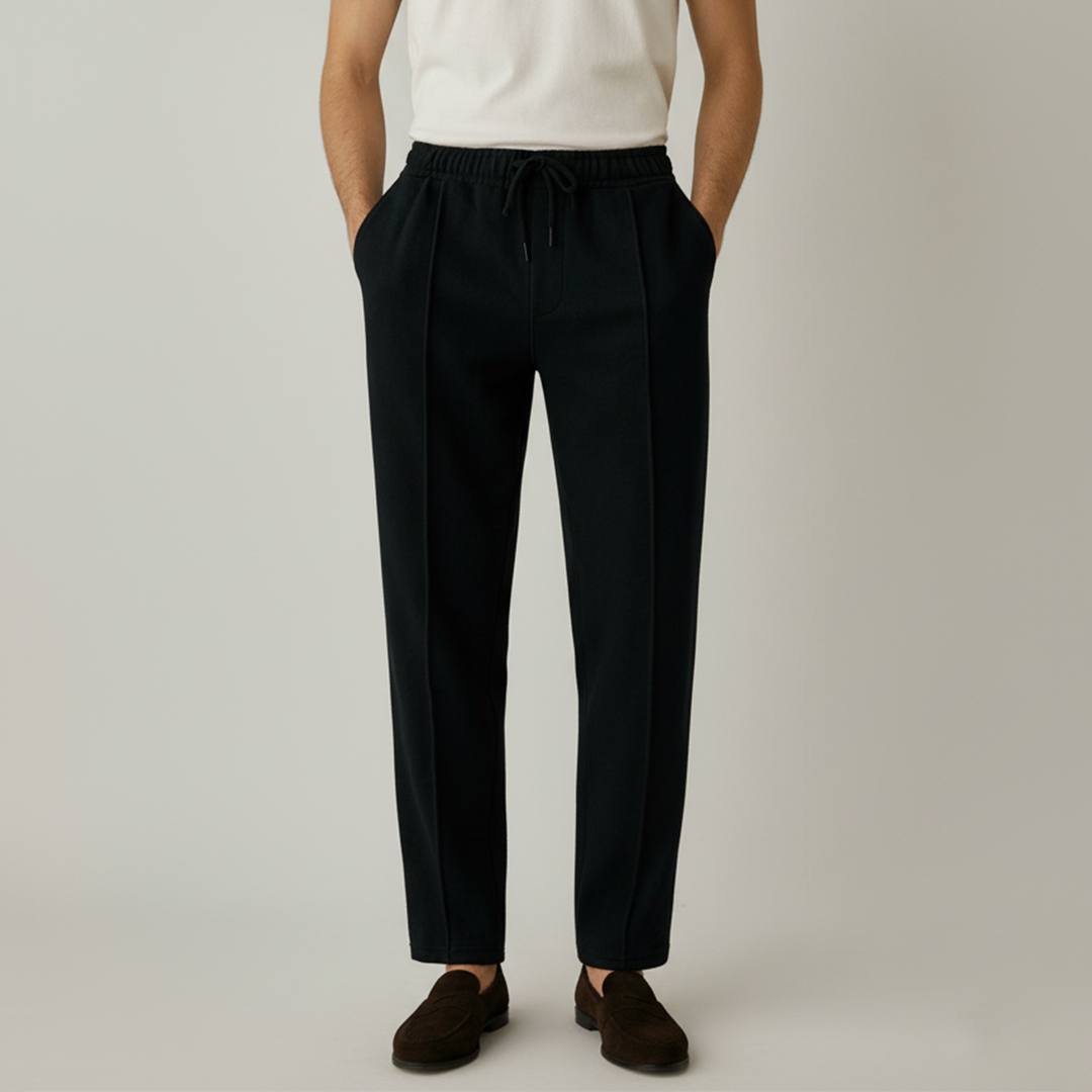 Pleated Trouser - Black