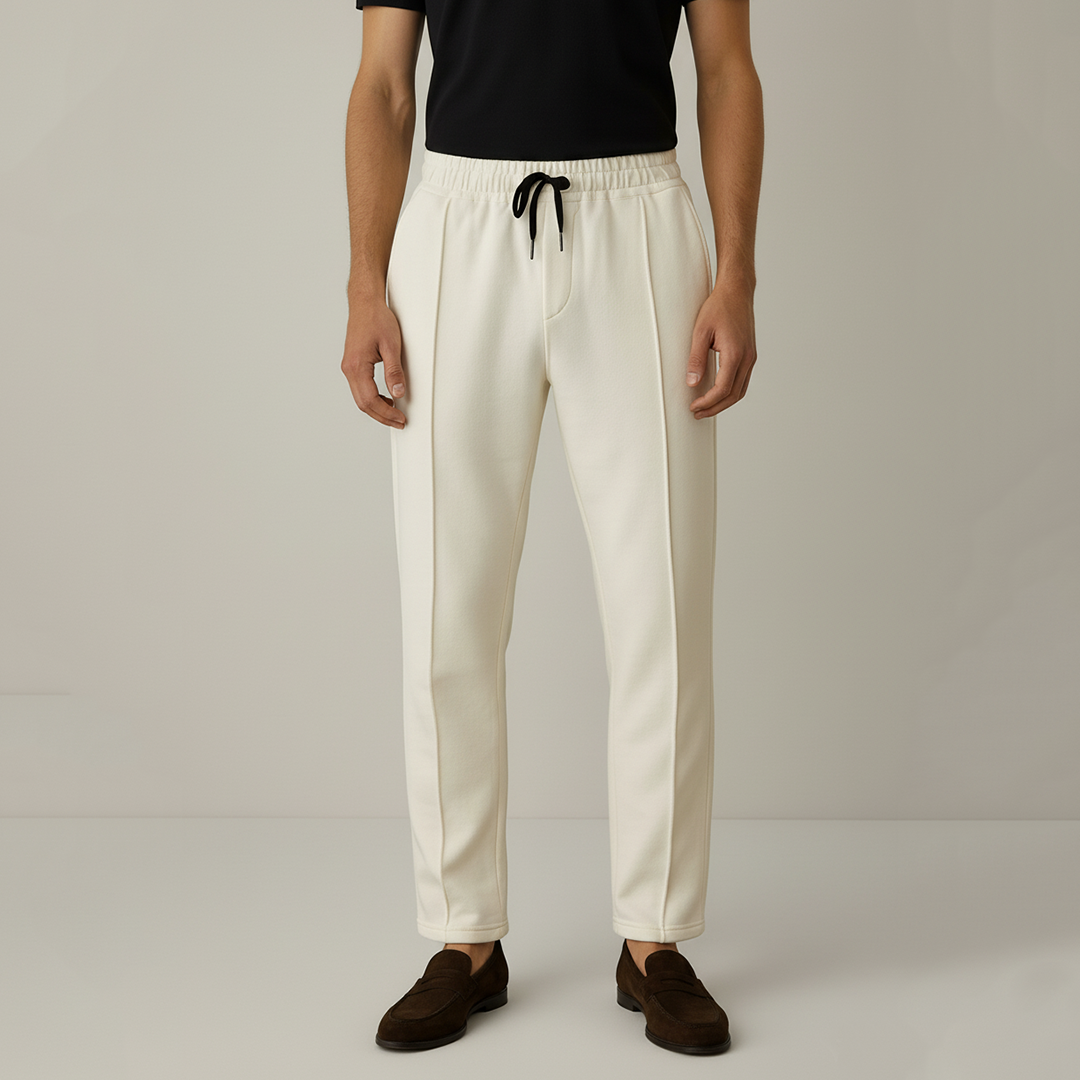 Pleated Trouser - White