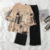 Pink colour SR-PLANET PRINTED PJ SUIT